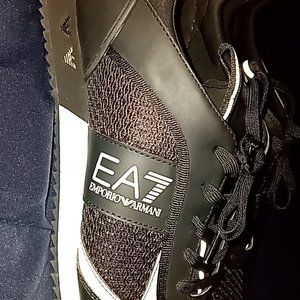 Emporio Armani EA7 B&W Laces Black/White Trainers Shoes